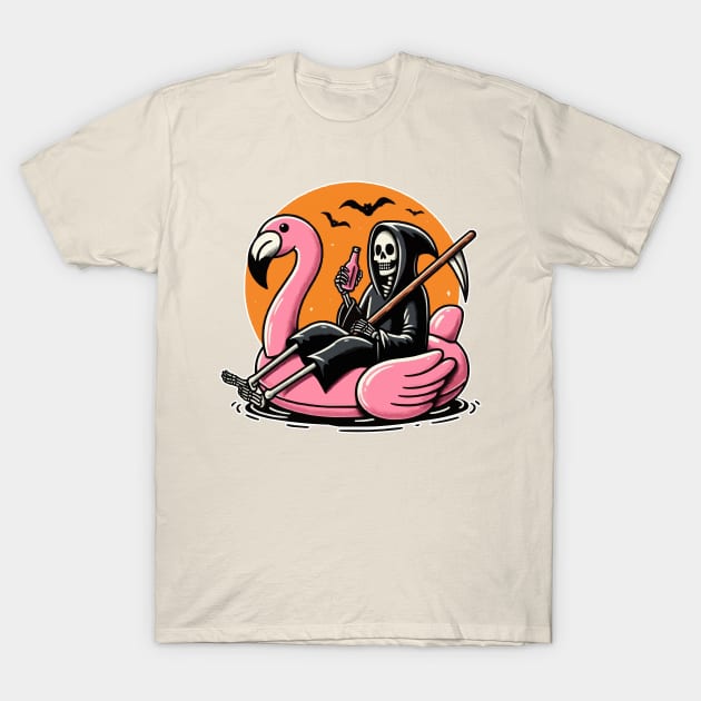 Reaper Flamingo T-Shirt by fikriamrullah